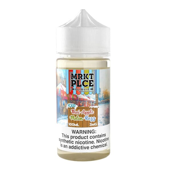 MRKT PLCE Series E-Liquid 100mL (Freebase) | Iced Thai Apple Melon Razz
