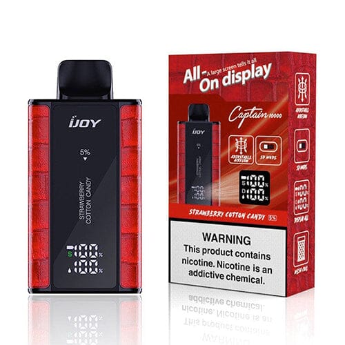 IJoy Bar Captain 10000 Disposable 10000 Puffs 18mL | MOQ 5 | Strawberry Cotton Candy with Packaging