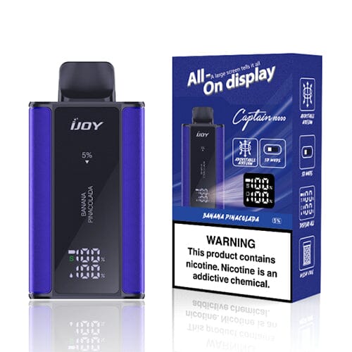 IJoy Bar Captain 10000 Disposable 10000 Puffs 18mL | MOQ 5 | Banana Pinacolada with Packaging