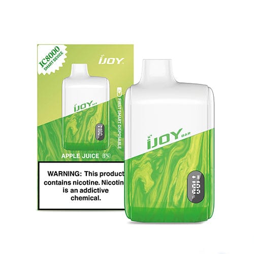 IJoy Bar IC8000 Disposable 8000 Puffs 18mL 50mg | MOQ 5 -  Apple Juice with Packaging