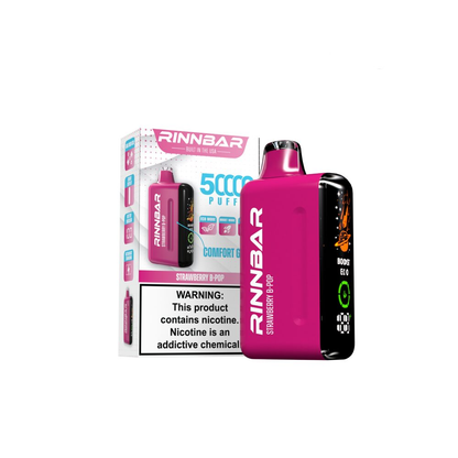 Rinn Bar Disposable Strawberry B-Pop with packaging