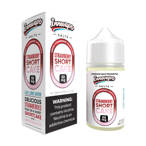 Innevape Salt Series E-Liquid | 30mL | 50mg | Salt Nic | Strawberry Shortcake with packaging