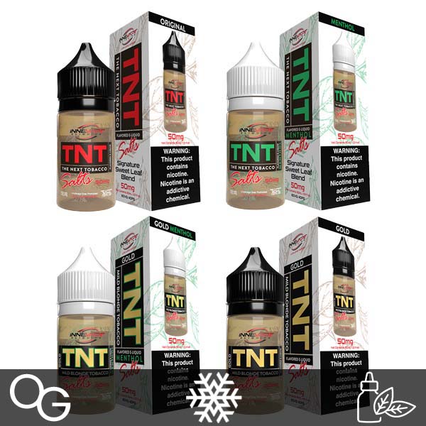 Innevape TNT Salt Series E-Liquid 30mL (Salt Nic) | Group Photo with packaging