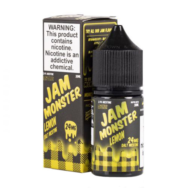 Jam Monster Salt Series E-Liquid 30mL Jam Lemon with packaging