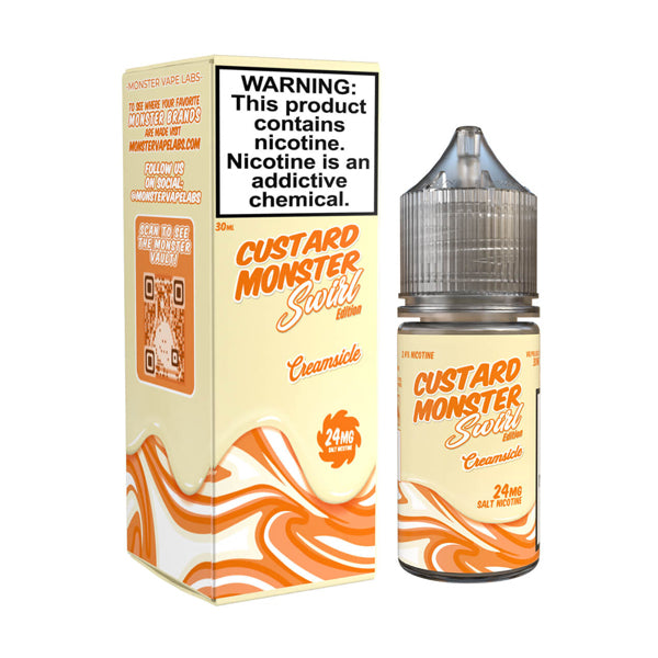 Jam Monster (LIQ Salt)(30mL) Custard Swirl Edt.  - Creamsicle with Packaging
