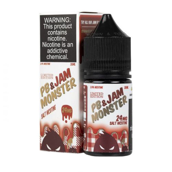 Jam Monster Salt Series E-Liquid 30mL Jam PBJ Strawberry with packaging