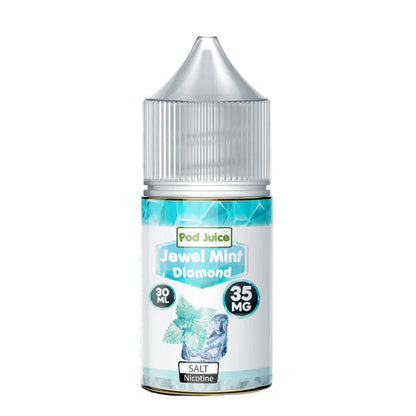 Pod Juice Salt Series E-Liquid | 30mL | 35mg | (Salt Nic) | Jewel Mint Diamond