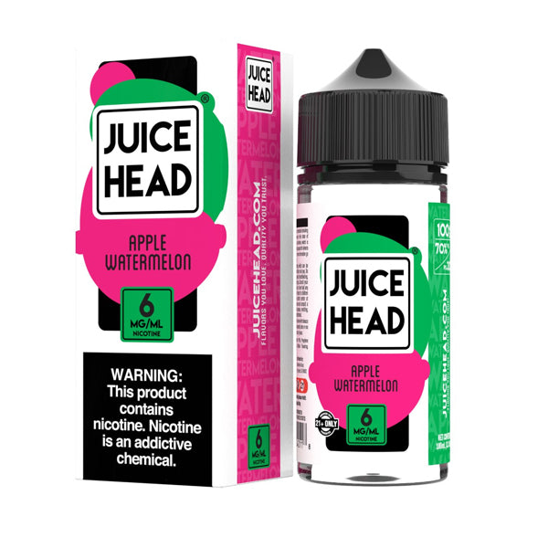 Juice Head Series E-Liquid | 100mL (Freebase) Apple Watermelon with Packaging