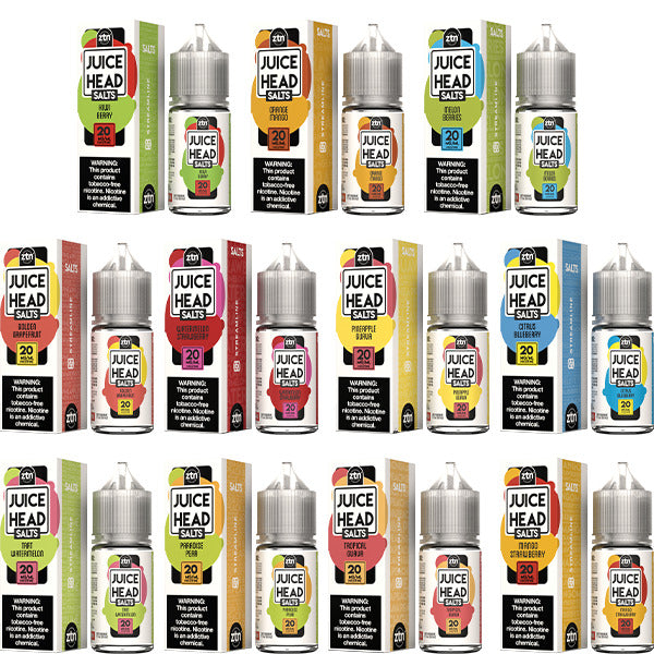 Juice Head Salt Series E-Liquid 30mL (Salt Nic | Group Photo