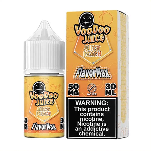 Voodoo Juice FlavorMax Salt Series E-Liquid 30mL - Juicy Peach with packaging