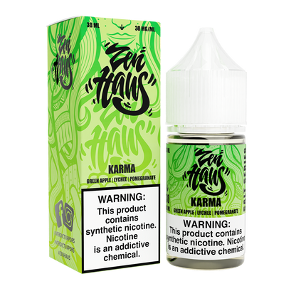 Zen Haus Salt Series E-Liquid | 30mL | (Salt Nic) | Karma with packaging