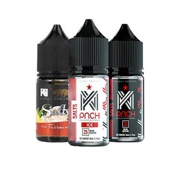 Khali Vapors Salt Series E-Liquid 30mL (Salt Nic) | Group Photo