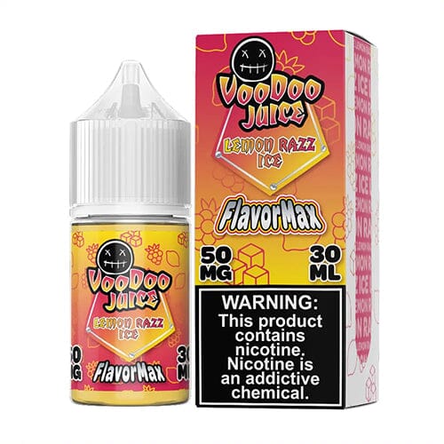 Voodoo Juice FlavorMax Salt Series E-Liquid 30mL - Lemon Razz Ice with packaging