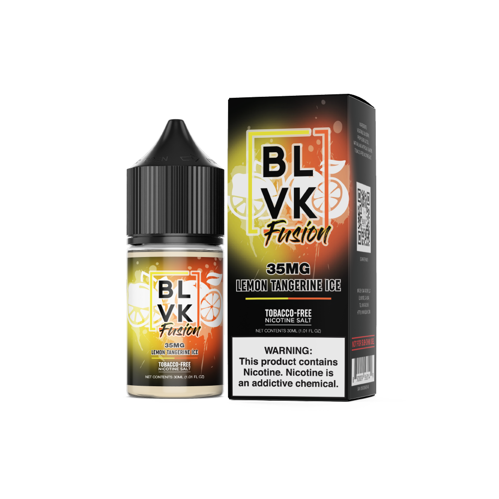 BLVK TFN Salt Series E-Liquid 30mL (Salt Nic)  Lemon Tangerine Ice with packaging