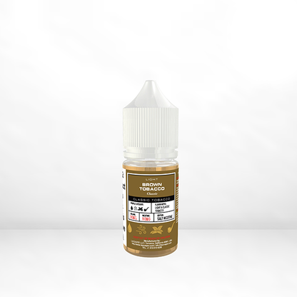 GLAS BSX TFN Salt Series E-Liquid | 50mg | 30mL | (Salt Nic) | Light Classic Brown Tobacco