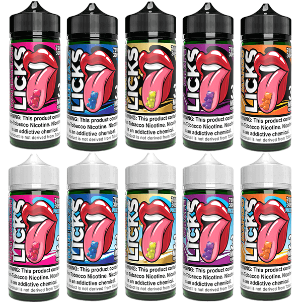 Licks TFN by Juice Roll Upz E-Liquid 100mL (Freebase) | Group Photo