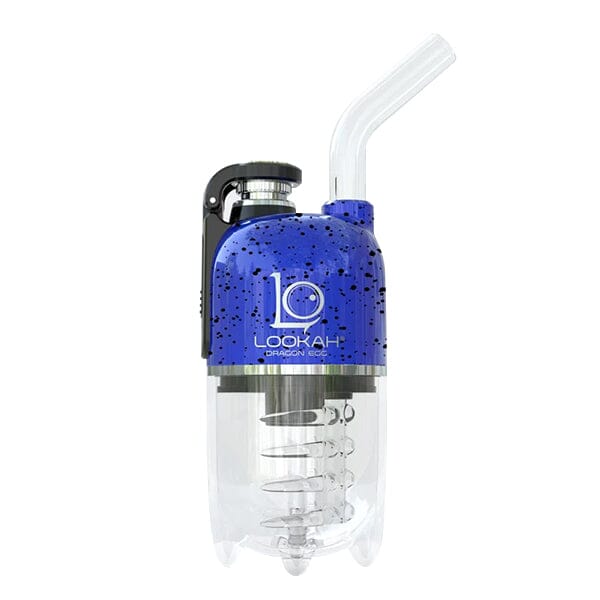 Lookah Dragon Egg Portable Wax Vaporizer (950mAh) | Spatter Edt Blue/Black

