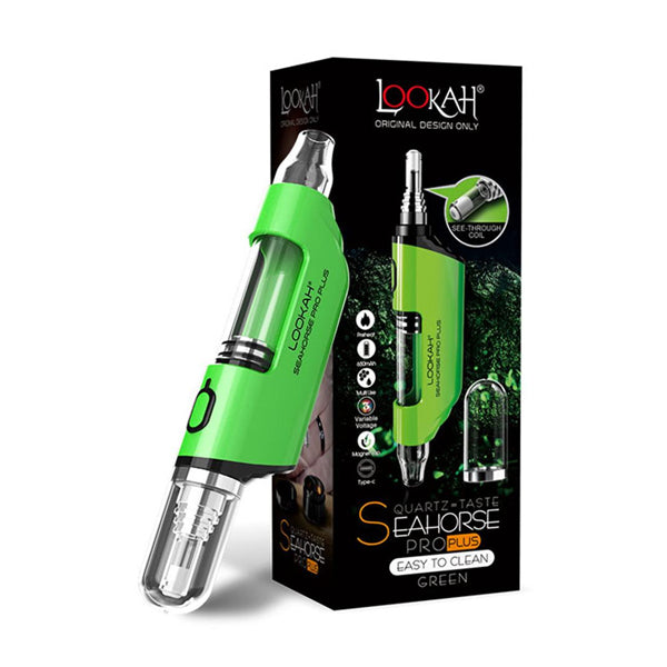 Lookah Seahorse Pro Plus Nectar Collector (650mAh) | Green with Packaging
