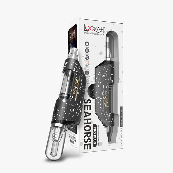 Lookah Seahorse Pro Plus Nectar Collector (650mAh) | Black Silver with Packaging
