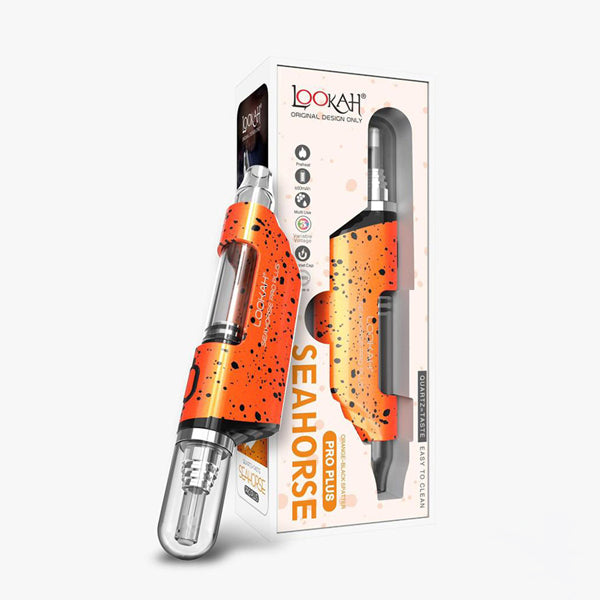 Lookah Seahorse Pro Plus Nectar Collector (650mAh) | Orange Black with Packaging
