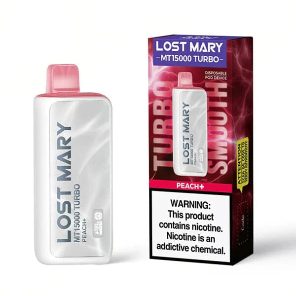 Lost Mary MT15000 Turbo Disposable 15000 Puffs 16mL 50mg | MOQ 5- Peach+ with Packaging