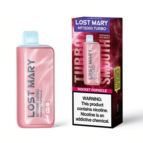 Lost Mary MT15000 Turbo Disposable 15000 Puffs 16mL 50mg | MOQ 5- Rocket Popsicle with Packaging