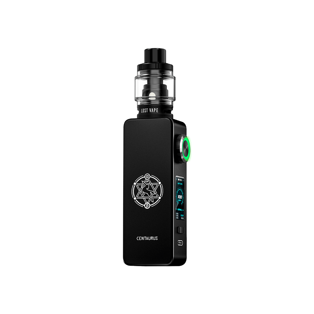 Lost Vape Centaurus M100W Box Mod Kit (Sub Coo Tank Edt) | Knight Black