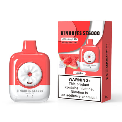 HorizonTech Binaries Cabin Disposable SE | 6000 Puffs | 12mL | 50mg | MOQ 10 | Lush Ice with Packaging
