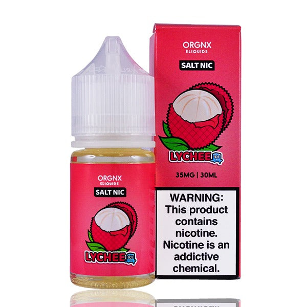 ORGNX Salt Series E-Liquid 30mL (Salt Nic) | Lychee Ice with packaging