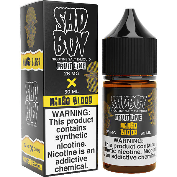 Sadboy Salt Series E-Liquid 30mL (Salt Nic) |  Mango Blood with packaging