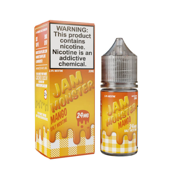 Jam Monster Salt Series E-Liquid 30mL| Mango with packaging