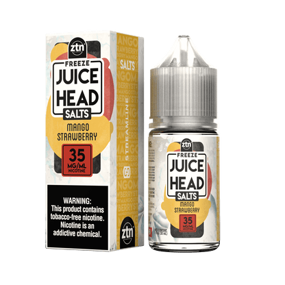 Juice Head Salt Series E-Liquid | 30mL | 35mg | Salt Nic | Mango Strawberry Freeze with packaging