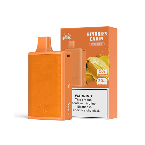 HorizonTech Binaries Cabin Disposable 10,000 puffs 20mL 50mg | MOQ 10 | Mango Ice with Packaging