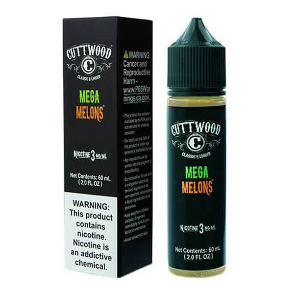 Cuttwood Series E-Liquid 60mL Mega Melons with packaging