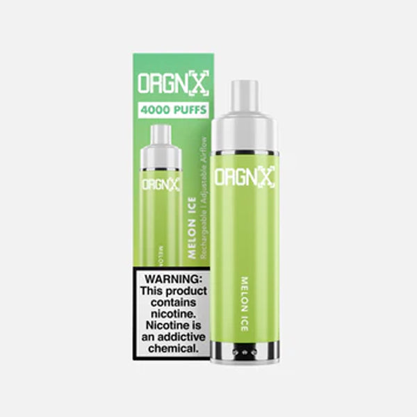 ORGNX Disposable 4000 puffs 9mL 50mg | MOQ 10 Melon Ice