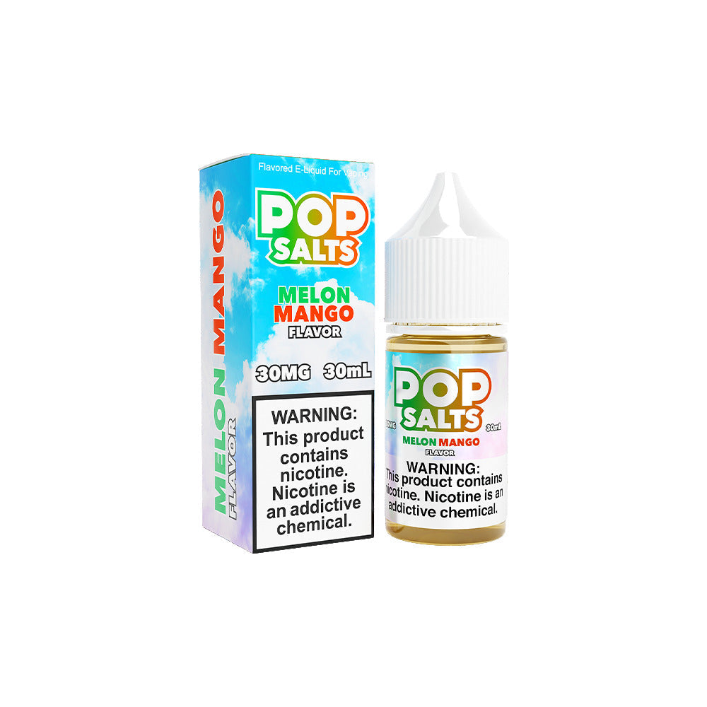 Pop Salts E-Liquid 30mL Salt Nic | Melon Mango with Packaging