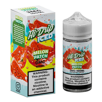 Hi-Drip Series E-Liquid 100mL (Freebase) | 0mg | Melon Patch Iced with packaging