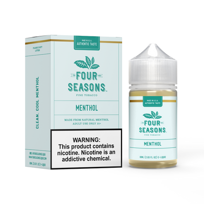 Four Seasons Series E-Liquid | 60mL | (Freebase) | Menthol with packaging