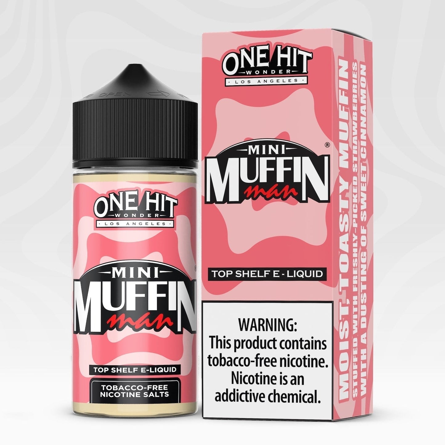 One Hit Wonder TFN Series E-Liquid 100mL (Freebase) | Mini Muffin Man with packaging