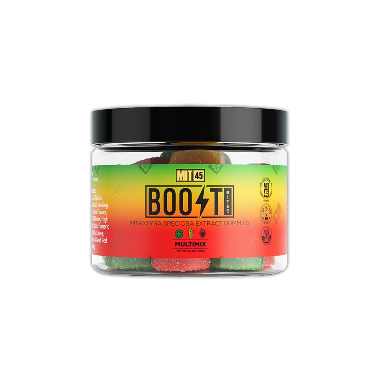 MIT45 Kratom Boost Bites Gummies (240mg 24ct Jar)