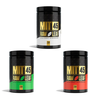 MIT45 Raw Leaf Kratom Capsules (125000mg 250ct Jar) | Group Photo