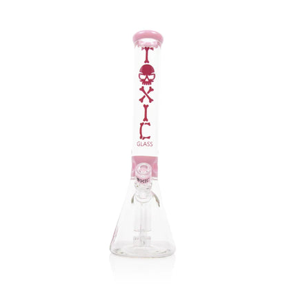 MKGlass TX13 Toxic Skull Beaker 15″ Water Pipe | Pnk