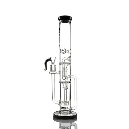 MKGlass TX44 Toxic Straight Shooter 16″ Water Pipe | Black