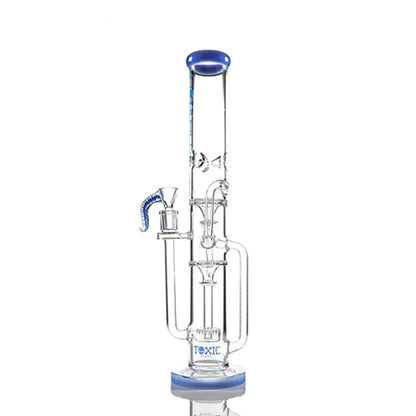 MKGlass TX44 Toxic Straight Shooter 16″ Water Pipe | Blue