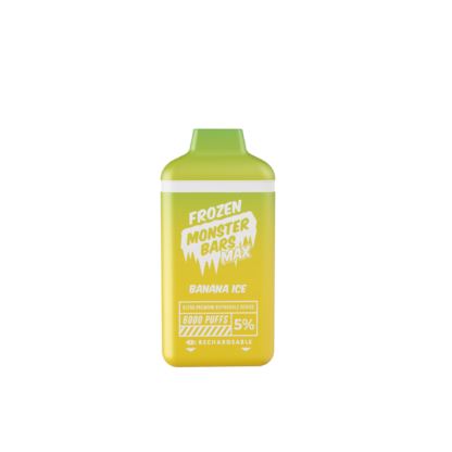 Monster Bars Max Disposable 6000 Puffs 12mL 50mg | MOQ 10 | Banana Ice