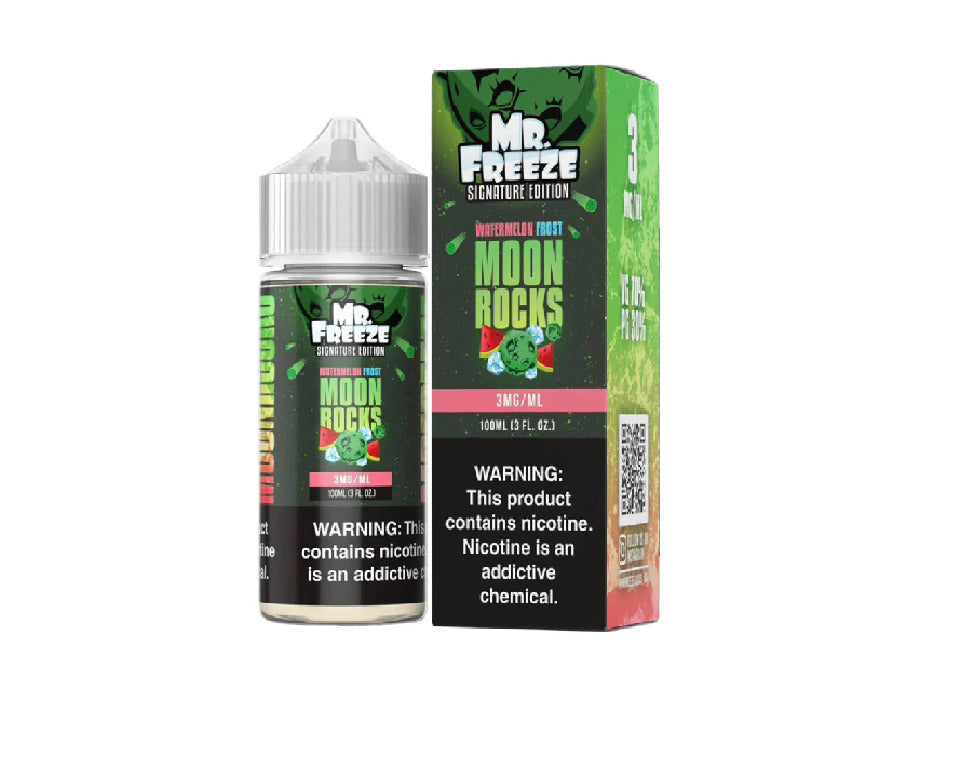 Mr. Freeze TFN Series E-Liquid 100mL (Freebase) | Watermelon Frost Moon Rocks with packaging