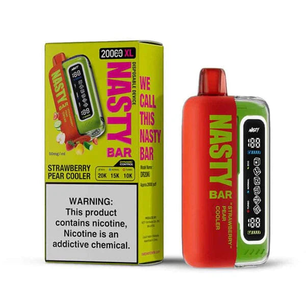 Nasty Bar XL Disposable 20,000 Puffs 17mL 50mg | MOQ 5 Strawberry Pear Cooler with Packaging