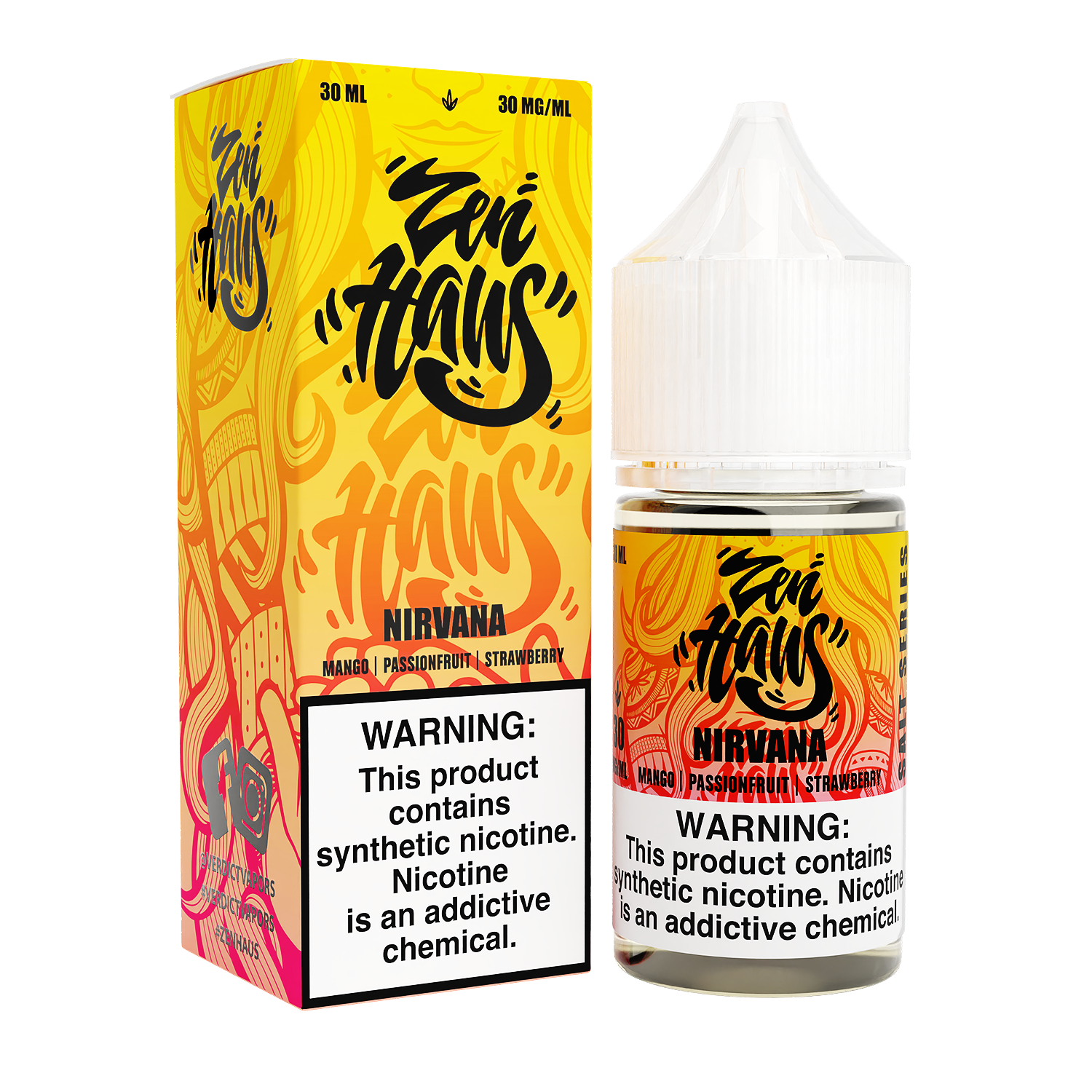 Zen Haus Salt Series E-Liquid | 30mL | (Salt Nic) | Nirvana with packaging