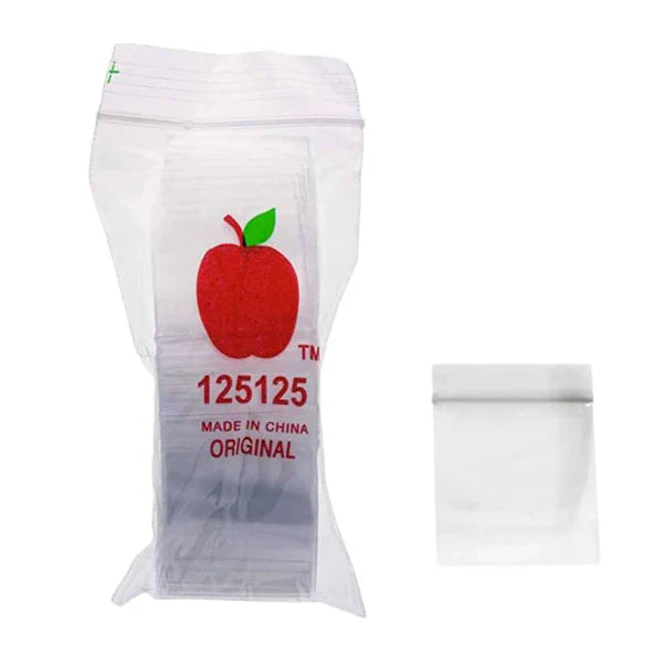Non branded (Accessories)(1-Pack 100ct) BG2 Small Apple Baggies – Size 125125
