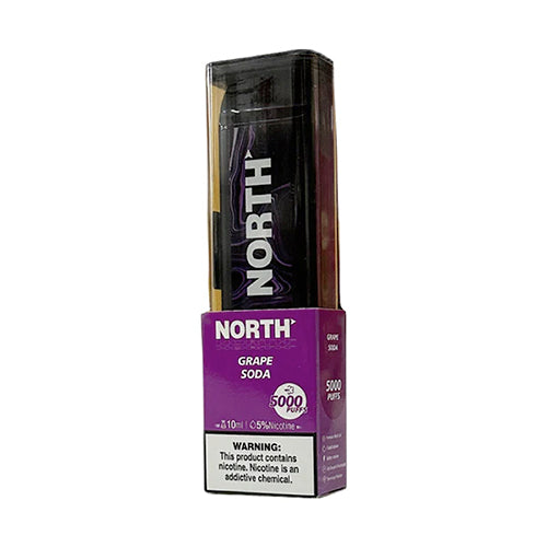 North Disposable 5000 Puffs 10mL 50mg | MOQ 10 | Grape Soda with Packaging